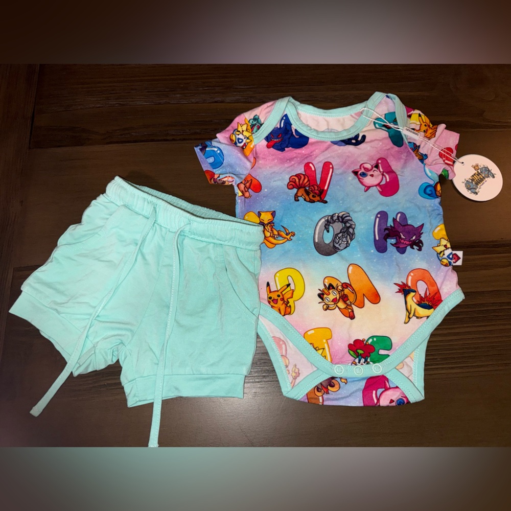 bamboo onesie and shorts